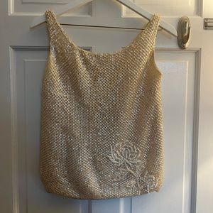 📿📿Vintage 1960s Beaded sequin top - Gene Shelly’s Boutique International